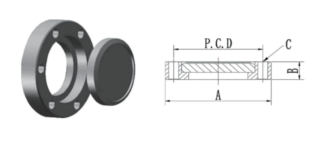 Carbon Steel Precision Mating Loose Pipe Fitting Floor Flanges with Threaded Holes